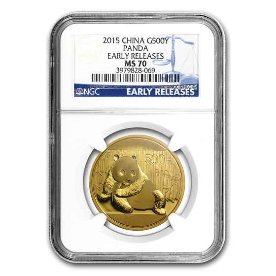 2015 China 1 oz Gold Panda MS-70 NGC (ER) 2015 China 1 oz Gold Panda MS-70 NGC (ER)